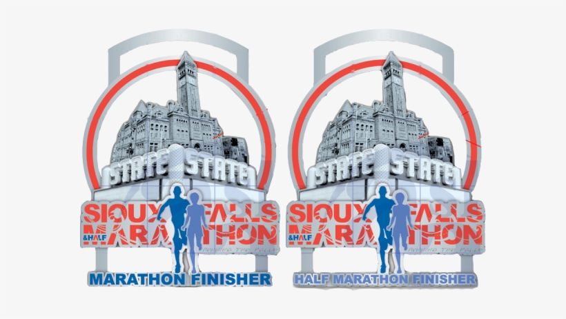 The Sioux Falls Marathon And Half Marathon Medals Showcase - Sioux Falls, transparent png download