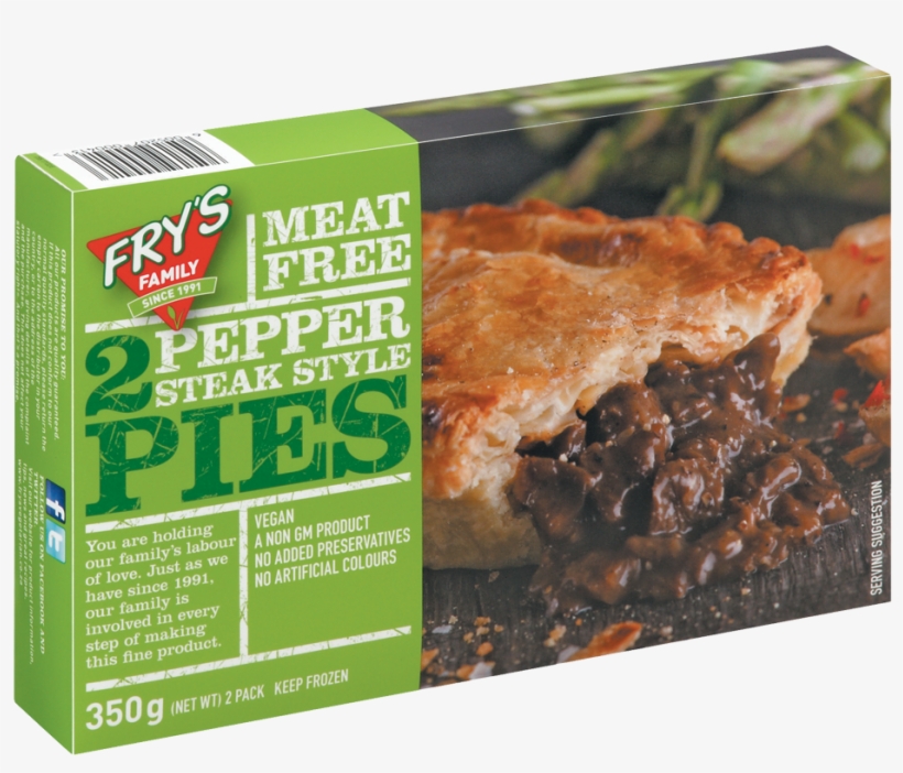 Fry's Pepper Steak-style Pies Frozen, transparent png download