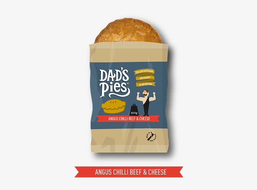 Angus Chilli Beef & Cheese - Dad's Pies Butter Chicken, transparent png download