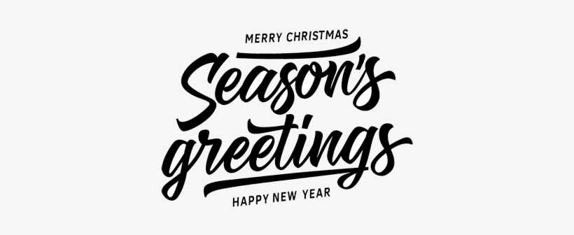 Season's Greetings - Calligraphy PNG Image | Transparent PNG Free ...