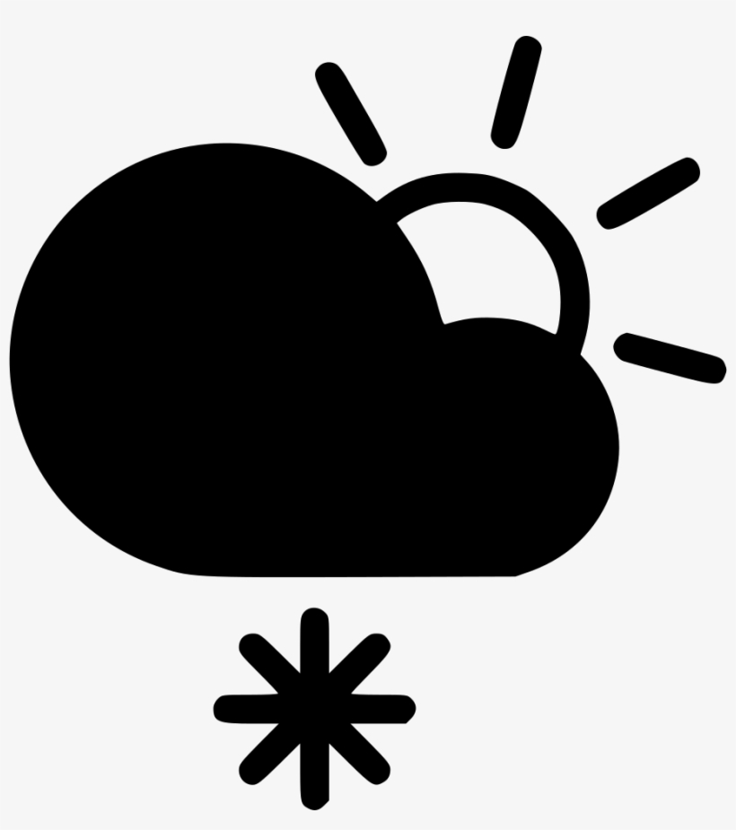Day Frosty Cloud Snow Snowflake Sun Comments - Thunderstorm Sun Icon, transparent png download