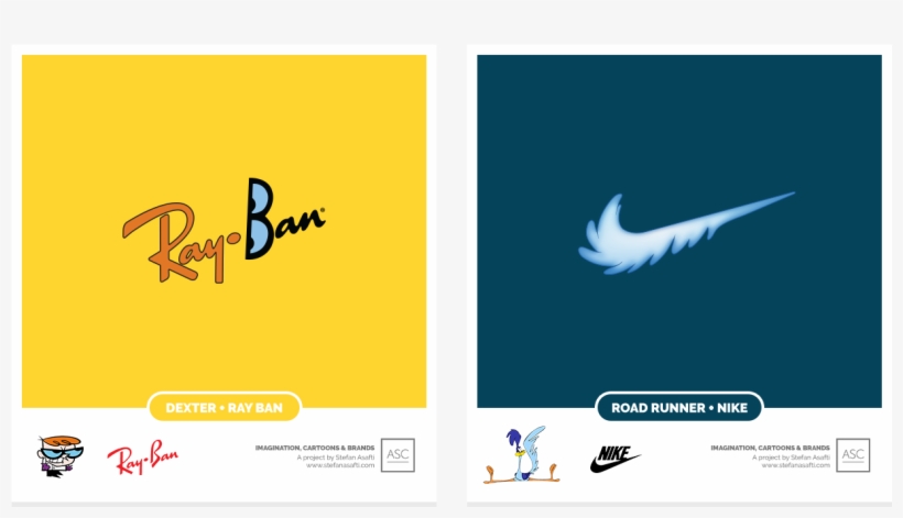 Ray-ban And Nike, Dexters Laboratory, Road Runner - Imagination Cartoons Brands, transparent png download