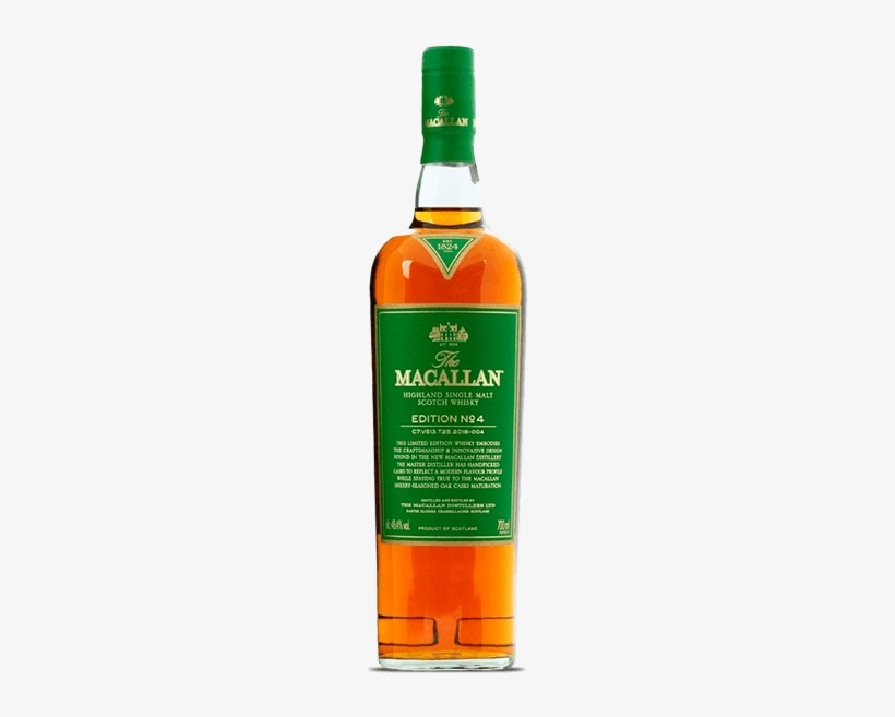The Macallan Edition No - Macallan Edition No.4 Speyside Single Malt Scotch Whisky, transparent png download