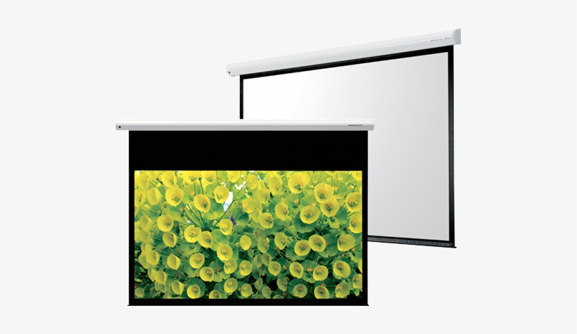 Ambertec Cyber Motorized 106" Projector Screen - Motorized Projector Screen Png, transparent png download