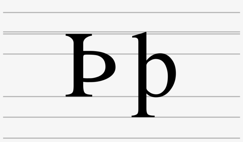 Latin Letter Thorn - Thorn Letter, transparent png download