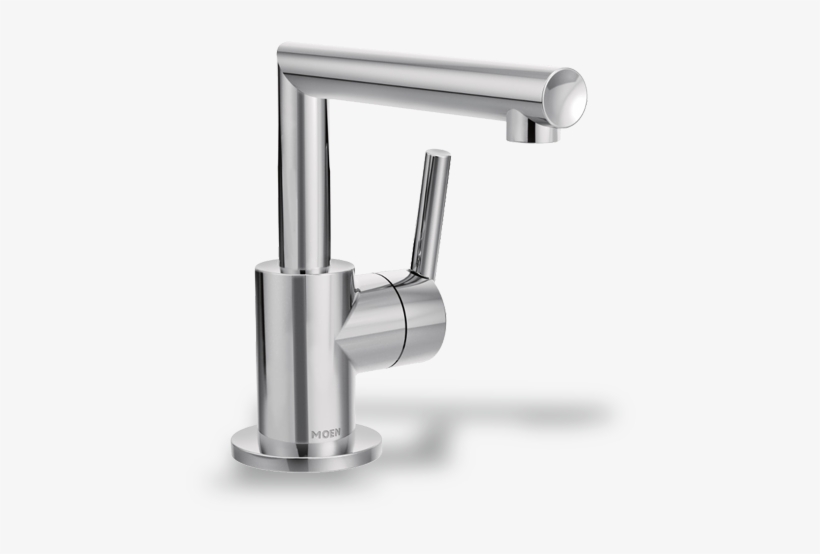 Lavatory Faucets - Moen Single Handle Single Hole Bathroom Faucet Ngle, transparent png download