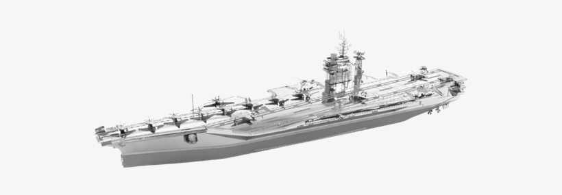 Metal Earth Iconx Uss Theodore Roosevelt Cvn-71 - Metal Earth Uss Roosevelt Aircraft Carrier, transparent png download