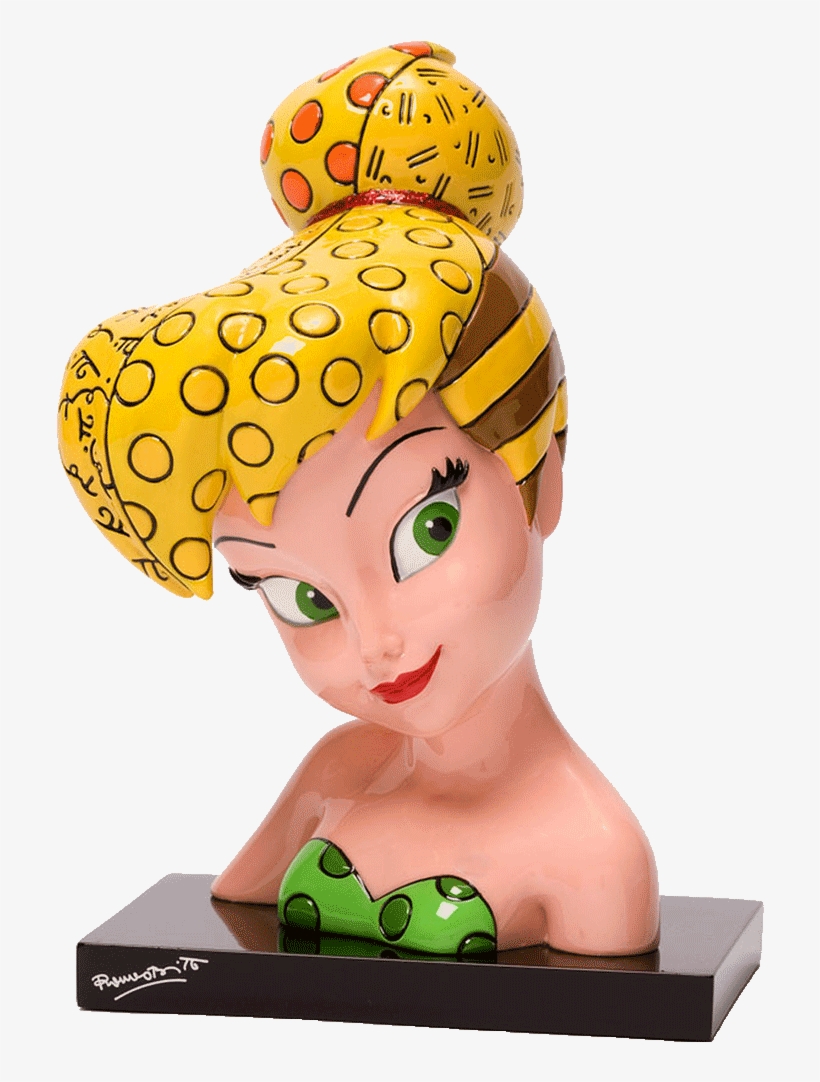 Disney's Tinker Bell Bust By Romero Britto - Enesco Disney By Britto Tinker Bell Bust Figurine,, transparent png download