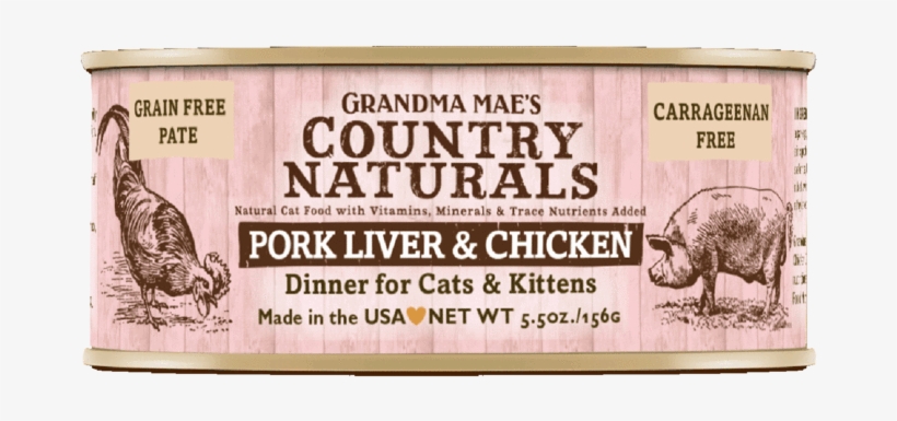 Grandma Mae's Country Naturals Grain Free Pork & Chicken - Grandma Mae's Country Naturals Grain-free Pork Liver, transparent png download
