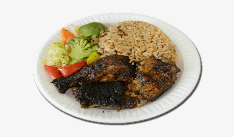 Jerk Chicken Dinner - Jasmine Rice, transparent png download