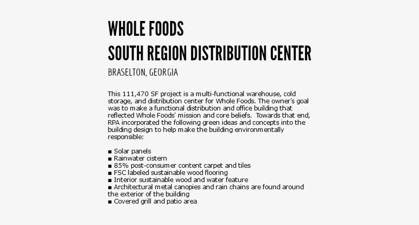 Whole Foods South Region Distribution Center Braselton, - Whole Foods Market South Distribution Center, transparent png download