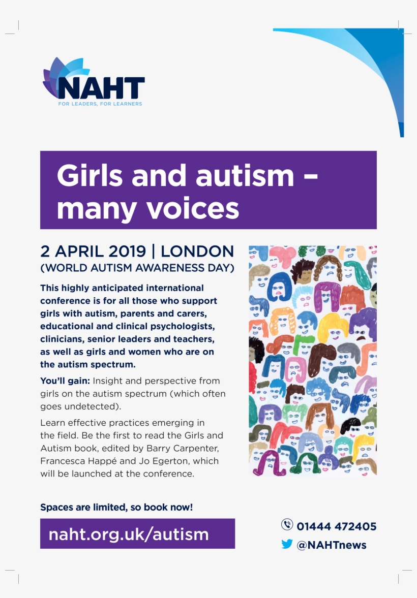 A4 Autism In Girls Flyer - Online Advertising, transparent png download