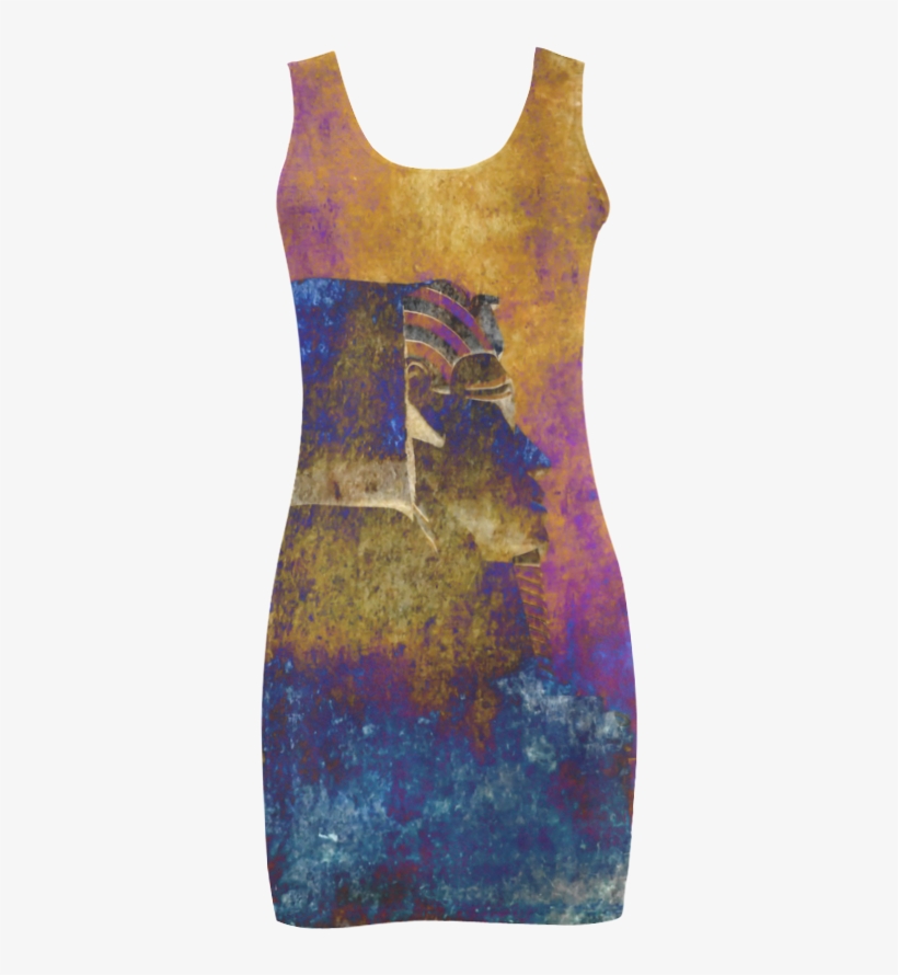 Egyptian Sphinx Design For Those Who Love Exotic Destinations, - Active Tank, transparent png download