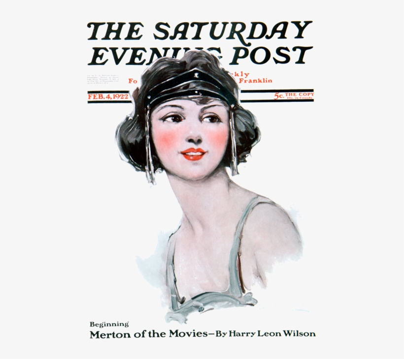 Saturday Evening Post Cover 2 4 1922 - Saturday Evening Post Flapper, transparent png download