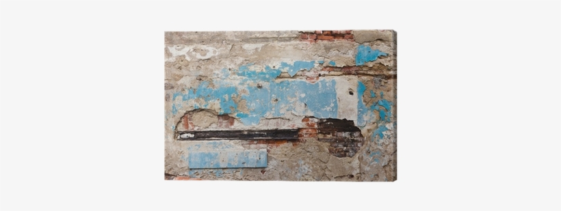 Old Crumbling Plastered Brick Wall Canvas Print • Pixers® - Brick, transparent png download