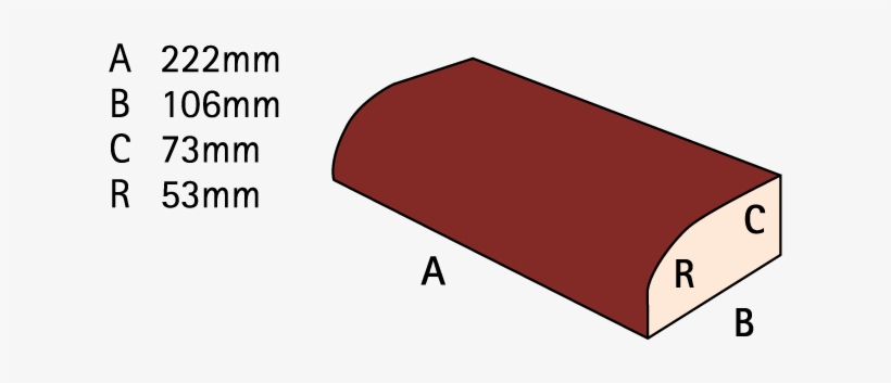 Bullnose Stretcher On Flat - Portable Network Graphics, transparent png download
