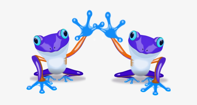 Green And Orange Frog Ornament (oval), transparent png download
