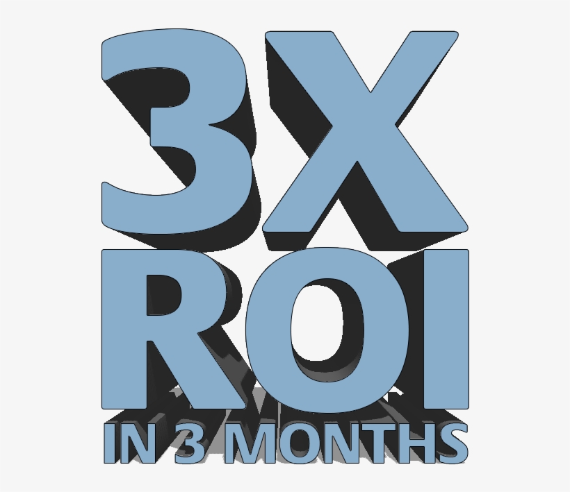 3x Return On Investment 3 Months App Store - App Store Optimization, transparent png download