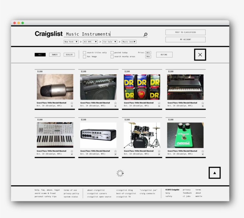 Craigslist Redesign For A Strict Utilitarian Usage - Design, transparent png download