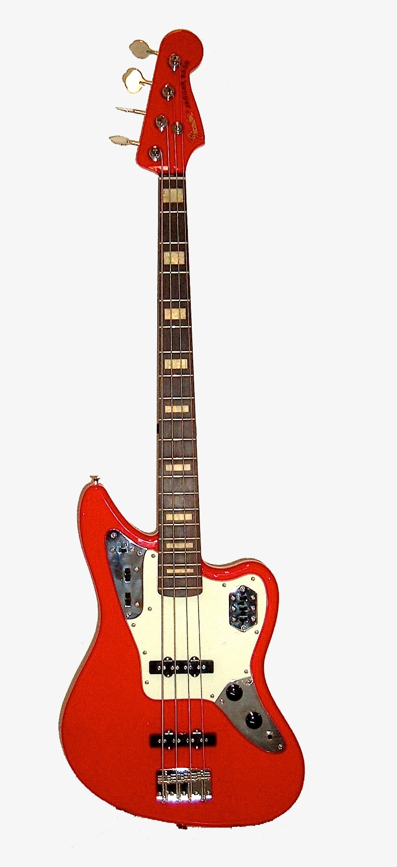 Fender Jaguar Bass Front - Fender Std Jaguar Rw Black Bass Guitar, transparent png download