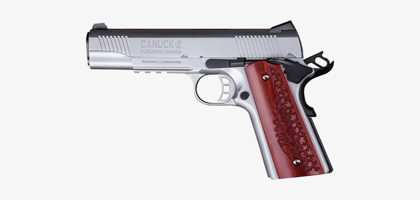 Canuck Stainless 1911 Semi-auto 45acp 5″ Barrel Stainless - Canuck 1911, transparent png download
