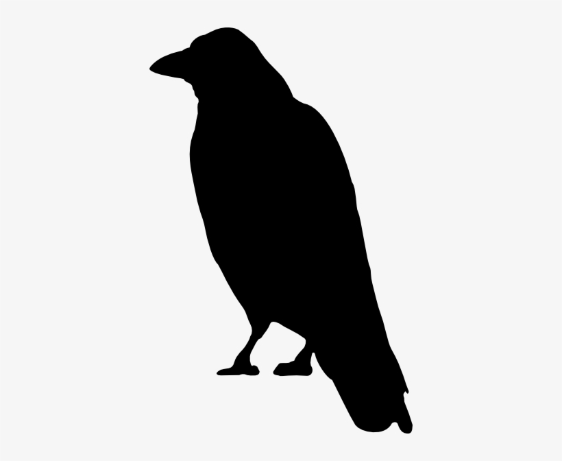Crow Silouette Black Clip Art At Clker - Crow Clip Art, transparent png download