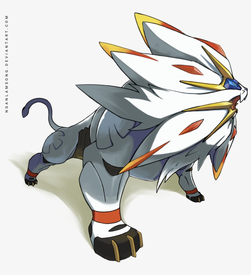 Два Легендарных Покемона, Которые Появятся На Упаковке - Pokemon Solgaleo Png, transparent png download
