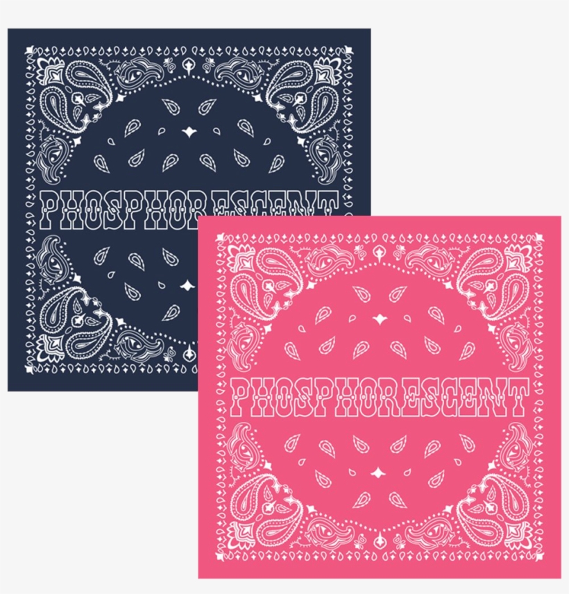 Phosphorescent - Bandana - Blue/pink - Shindigz Create-a Letter Bandana Print Standee - Red, transparent png download