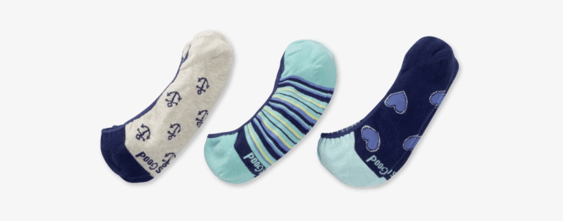 3-pack Women's Hearts & Anchors Liner Socks - Woman, transparent png download