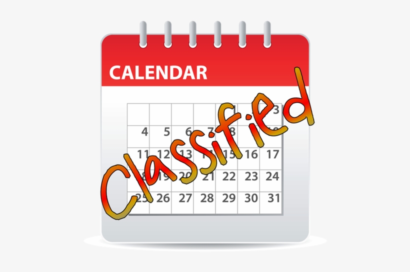 Classified Calendar Clip Art - 2011, transparent png download