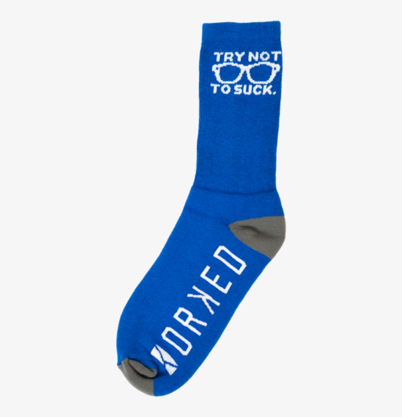Try Not To Suck Socks - Sock, transparent png download