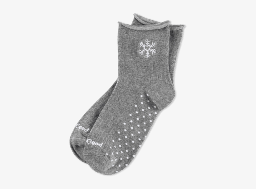 Women's Snowflake Rolled Anklet Socks - Sock, transparent png download