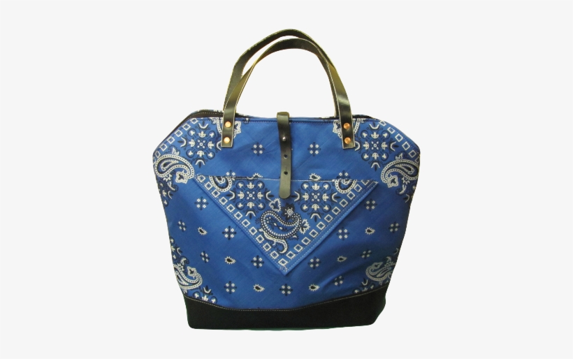 Blue Bandana Tote Bag - 120 Units Of Bandana-royal Blue Paisley Wholesale Bulk, transparent png download