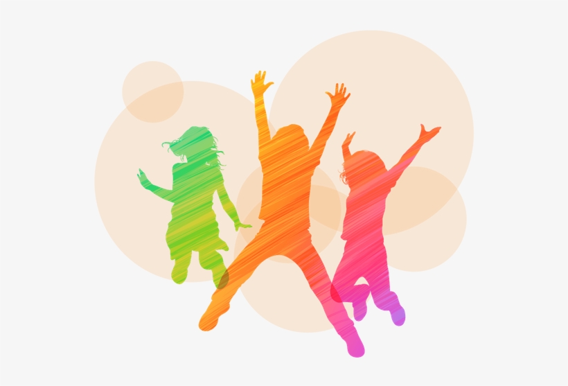 Graphic Of Kids Jumping In Celebration - Young Child In Context, transparent png download
