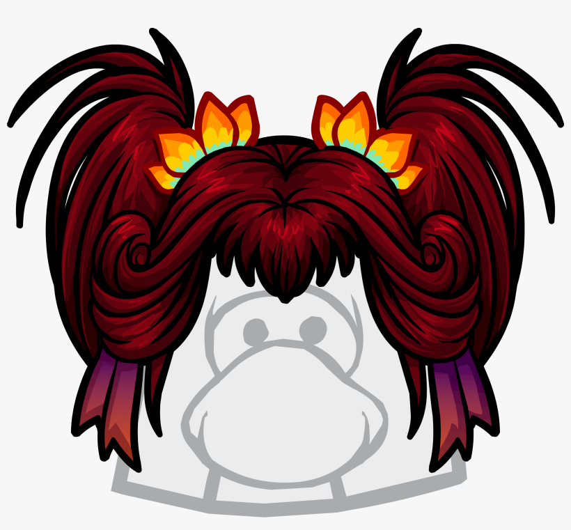 The Phoenix Icon 1115 - Club Penguin Fire Kimono, transparent png download
