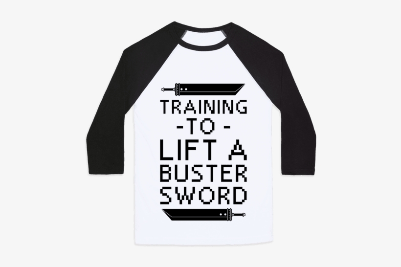 Training To Lift A Buster Sword Baseball Tee - Fight Club Book Club, transparent png download