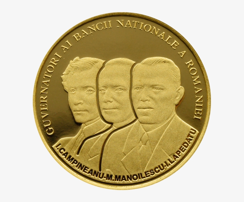 A Romanian Coin Bearing The Likenesses Of Former Governors - Romania In Anti Semitic, transparent png download