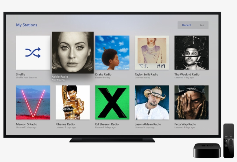 1822 Productmarketing Blog Stationlist - Apple Tv Music Now Playing, transparent png download