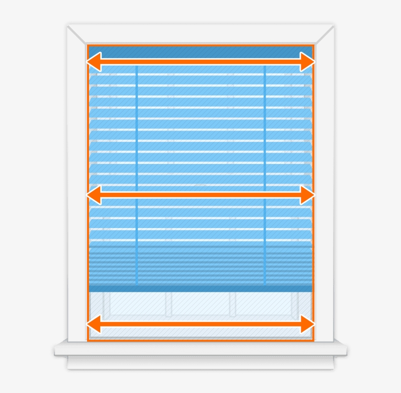 Step 1measure The Inside Width Of Your Window Opening - Bom Jesus Do Monte, transparent png download