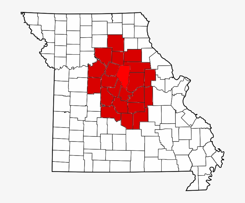 Map Of Missouri, transparent png download