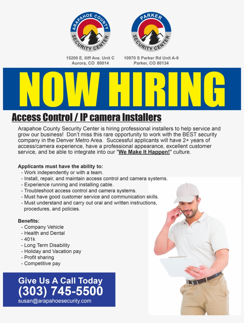 Arapahoe County Security Is Hiring - Poster, transparent png download