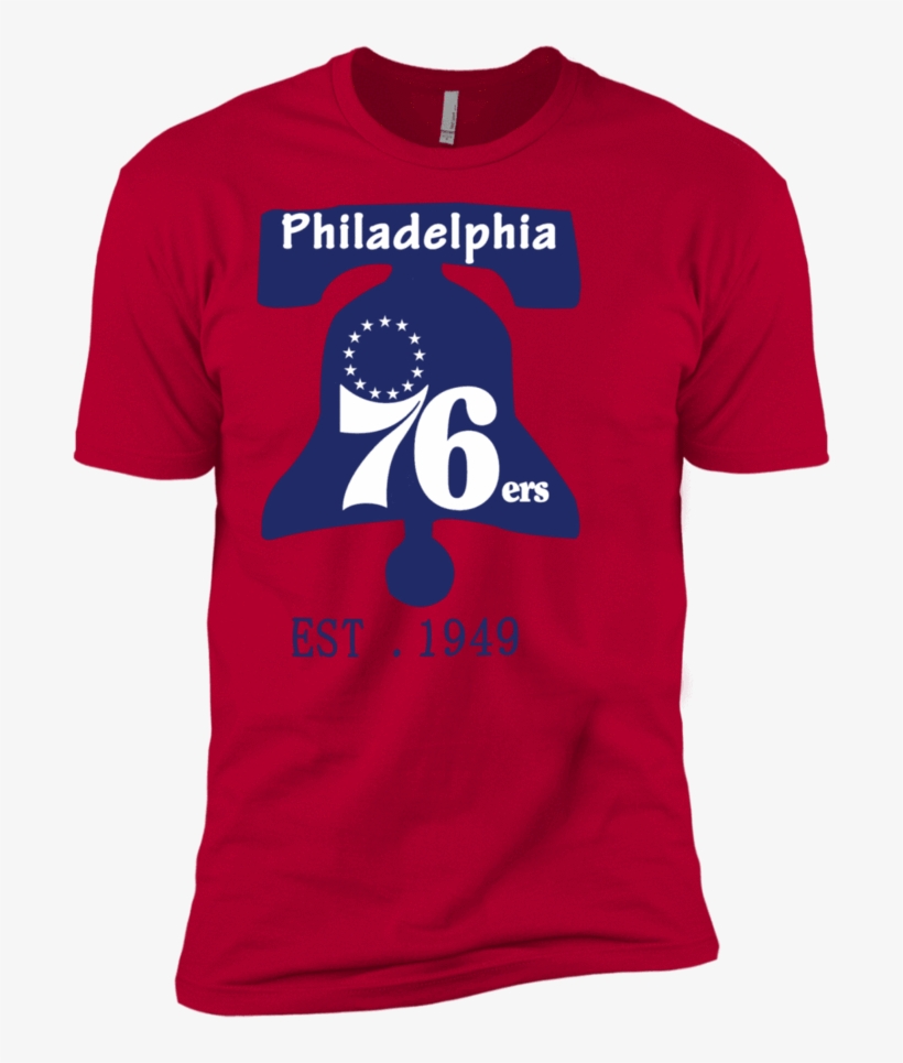 76ers Sketch Logo Short Sleeve Tee - Shirt, transparent png download