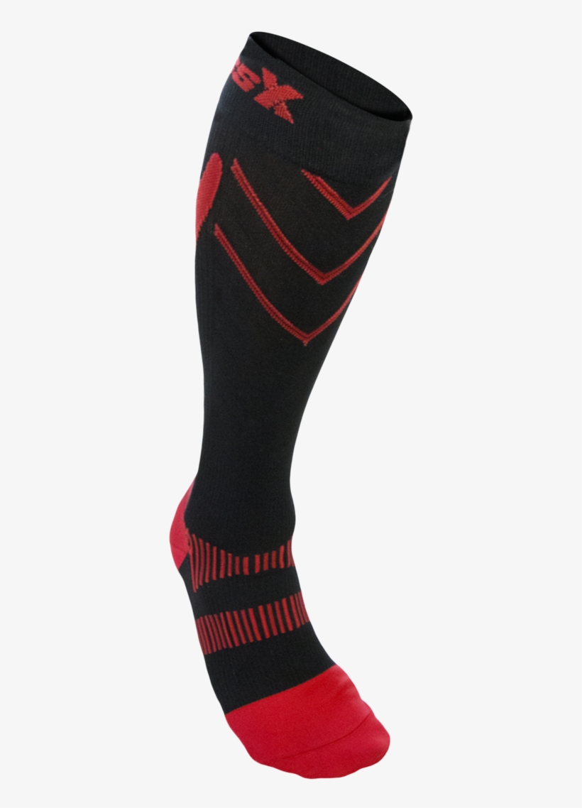 X220, 20-30 Mmhg, Knee High, Compression Socks, Red - Hockey Sock, transparent png download
