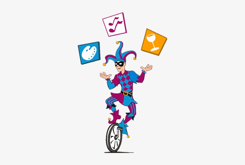 Juggling Clipart Jester - Jester Juggling, transparent png download