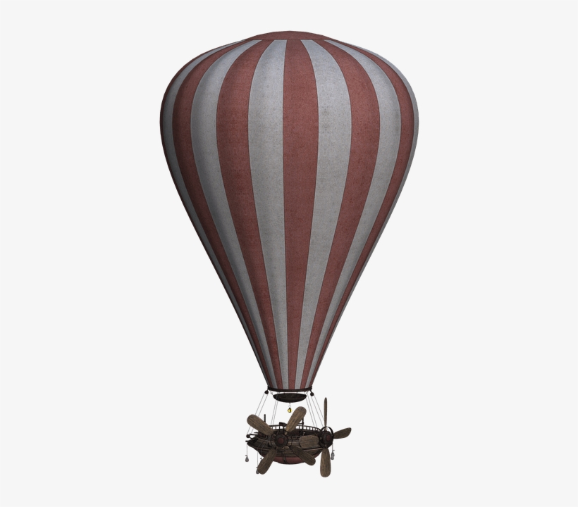 Vintage Hot Air Balloon - Hot Air Balloon Old, transparent png download