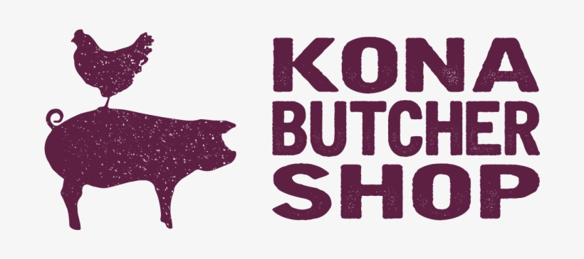 Cropped Logo With Words - Kona Butcher Shop, transparent png download