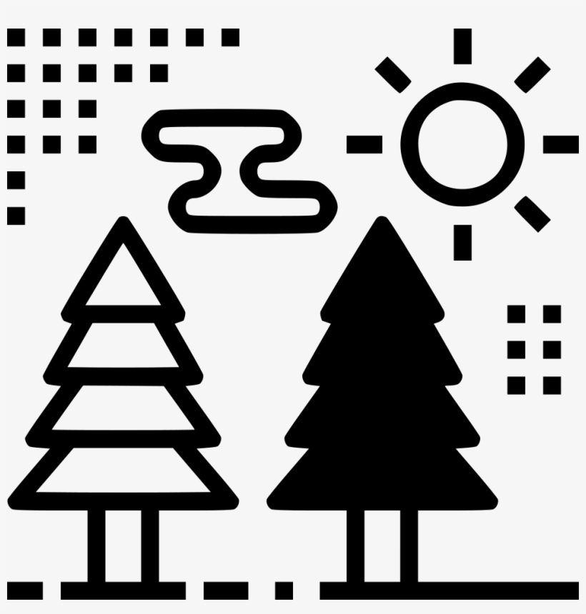 Pine Forest Tree Trekking - 吸 濕 排 汗 Icon, transparent png download
