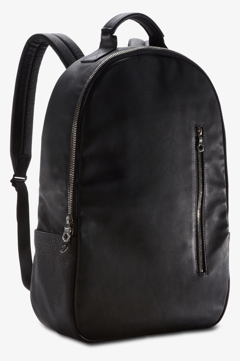 Black Leather Backpacks - Laptop Bag Png, transparent png download