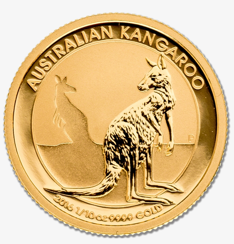 1 Oz Gold Nugget Value - Kangaroo Gold Coin Png, transparent png download