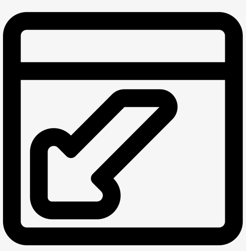 Login Web Button Outline - Icono De Plaza, transparent png download